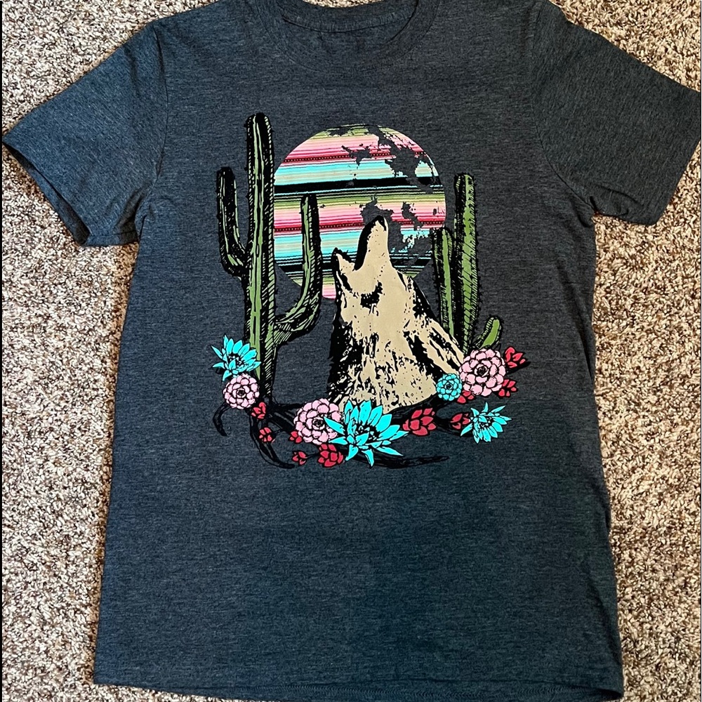 Crazy Train western graphic tee unisex small womens top
